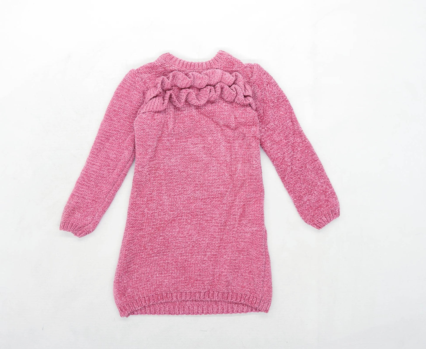 Primark Girls Pink Frill Dress Age 7-8 Years