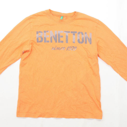 United Colors Of Benetton Boys Orange Top Age 10-11 Years