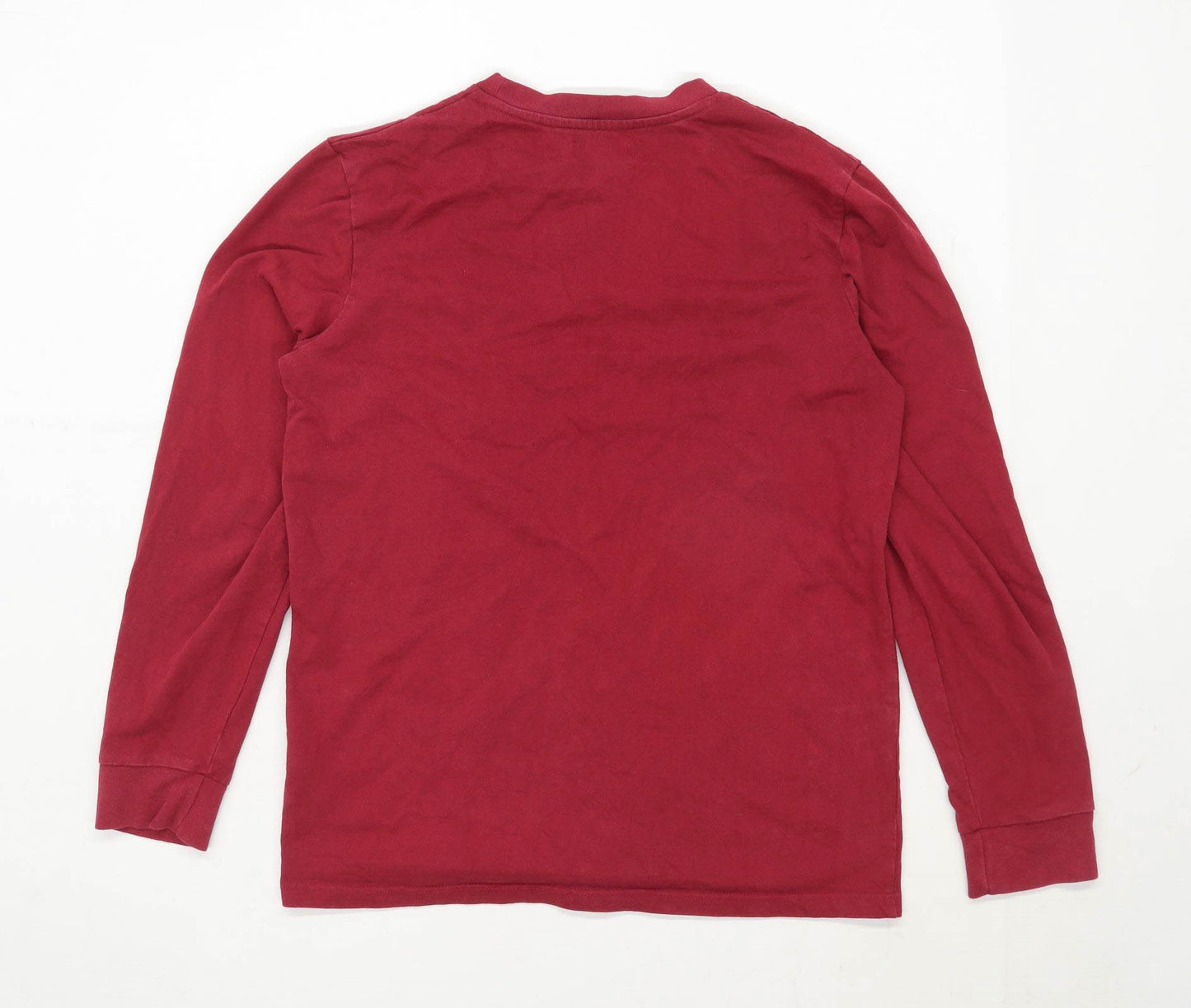 Topman Mens Size 2XS Cotton Red Top
