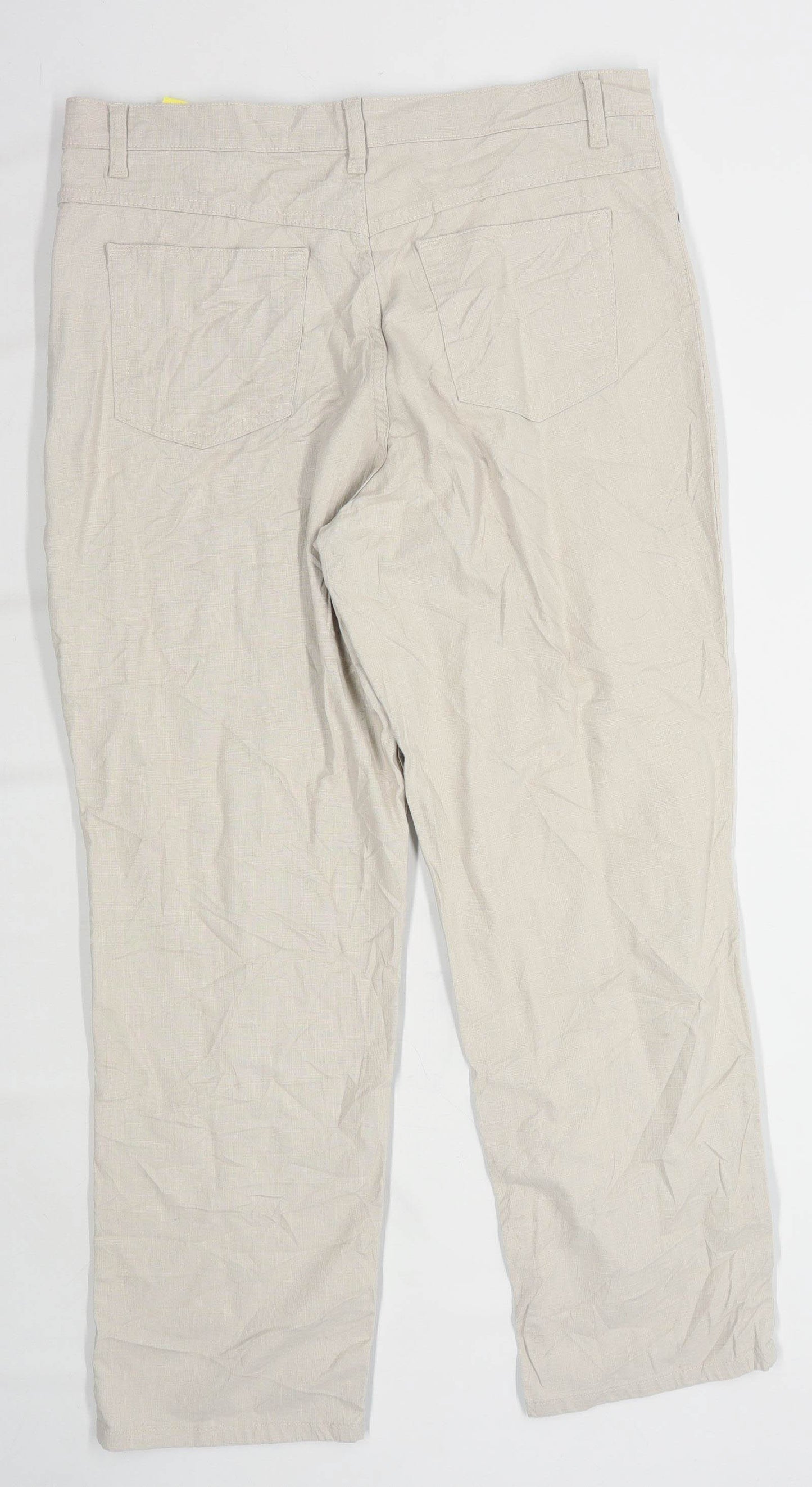 Womens Marks & Spencer Beige Cotton Jeans Size 16/L28