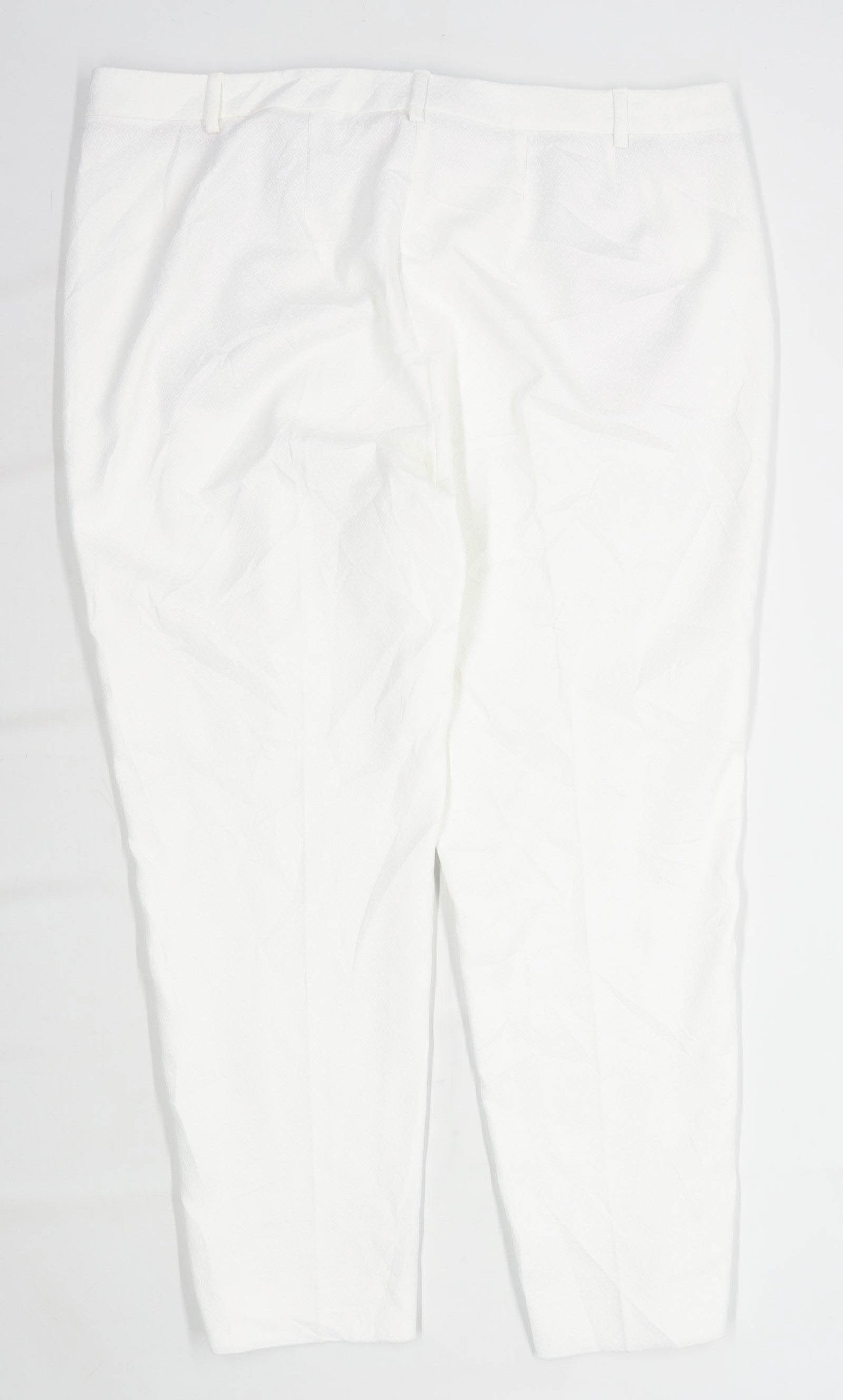 Womens Marks & Spencer White Trousers Size 18/L27