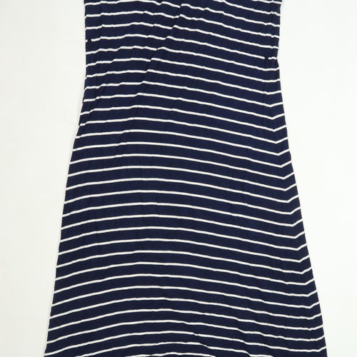 TU Womens Size 16 Striped Blue Maxi Dress (Regular)