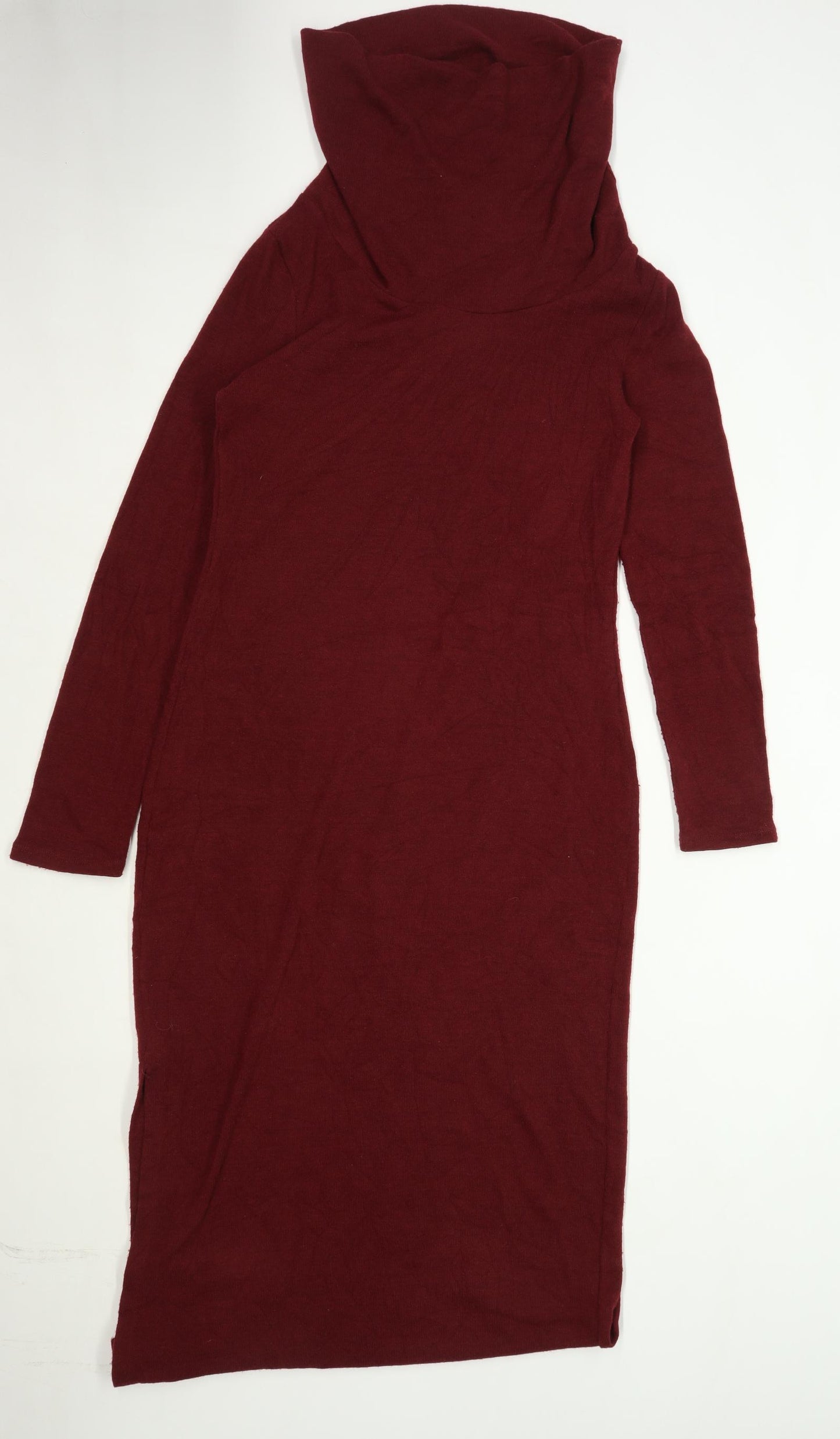 MNG Womens Size M Burgundy Maxi Dress (Regular)