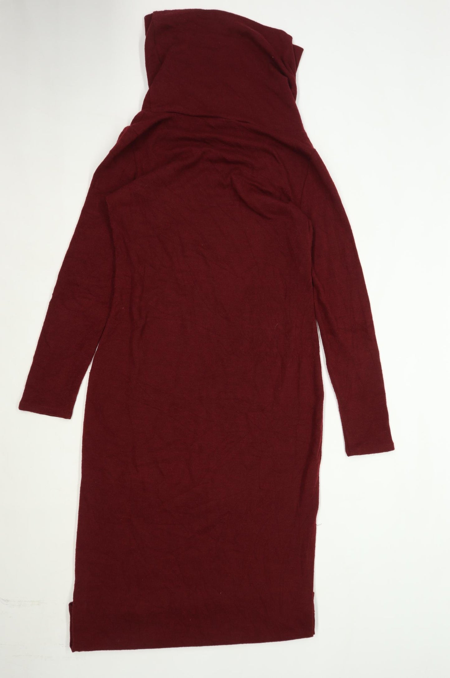 MNG Womens Size M Burgundy Maxi Dress (Regular)
