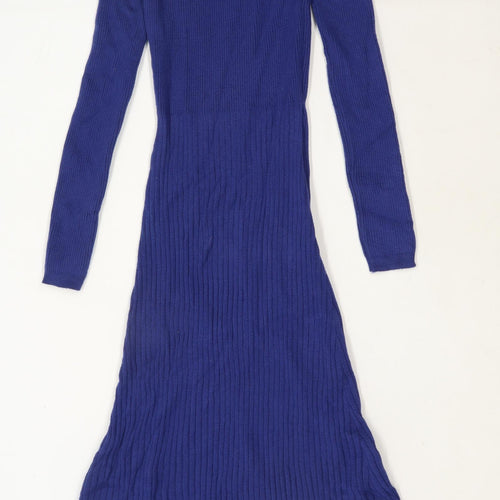 Marks & Spencer Womens Size XS Blue Maxi Dress (Regular)