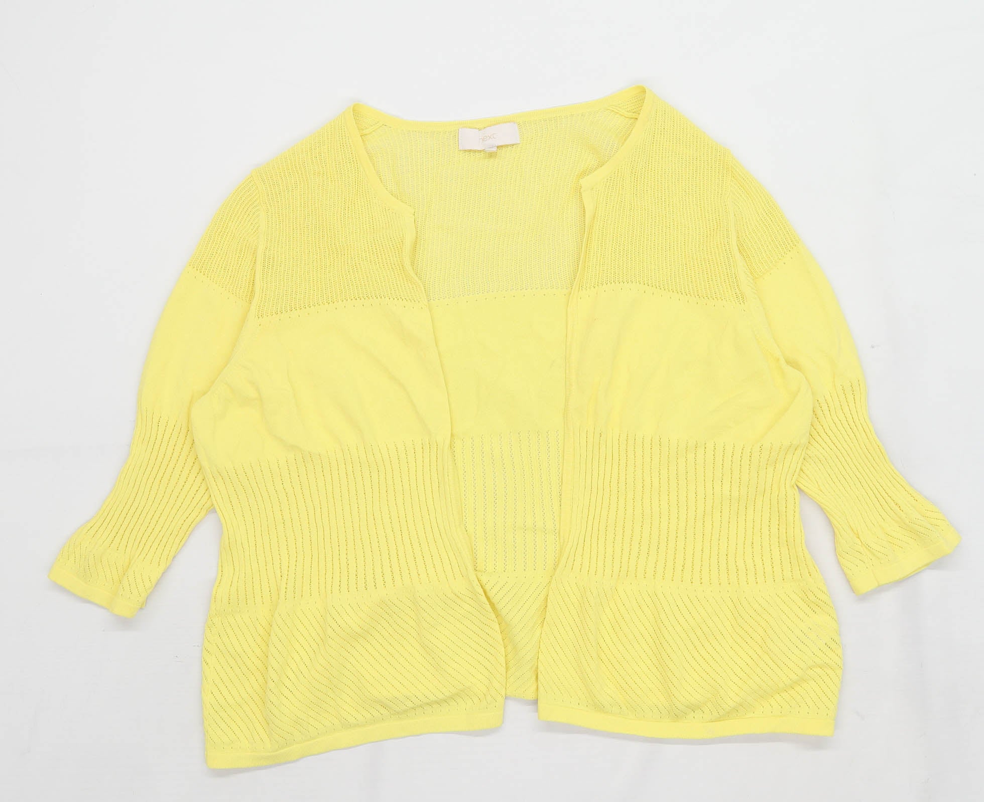 Next Womens Size 20 Yellow Cardigan Regular