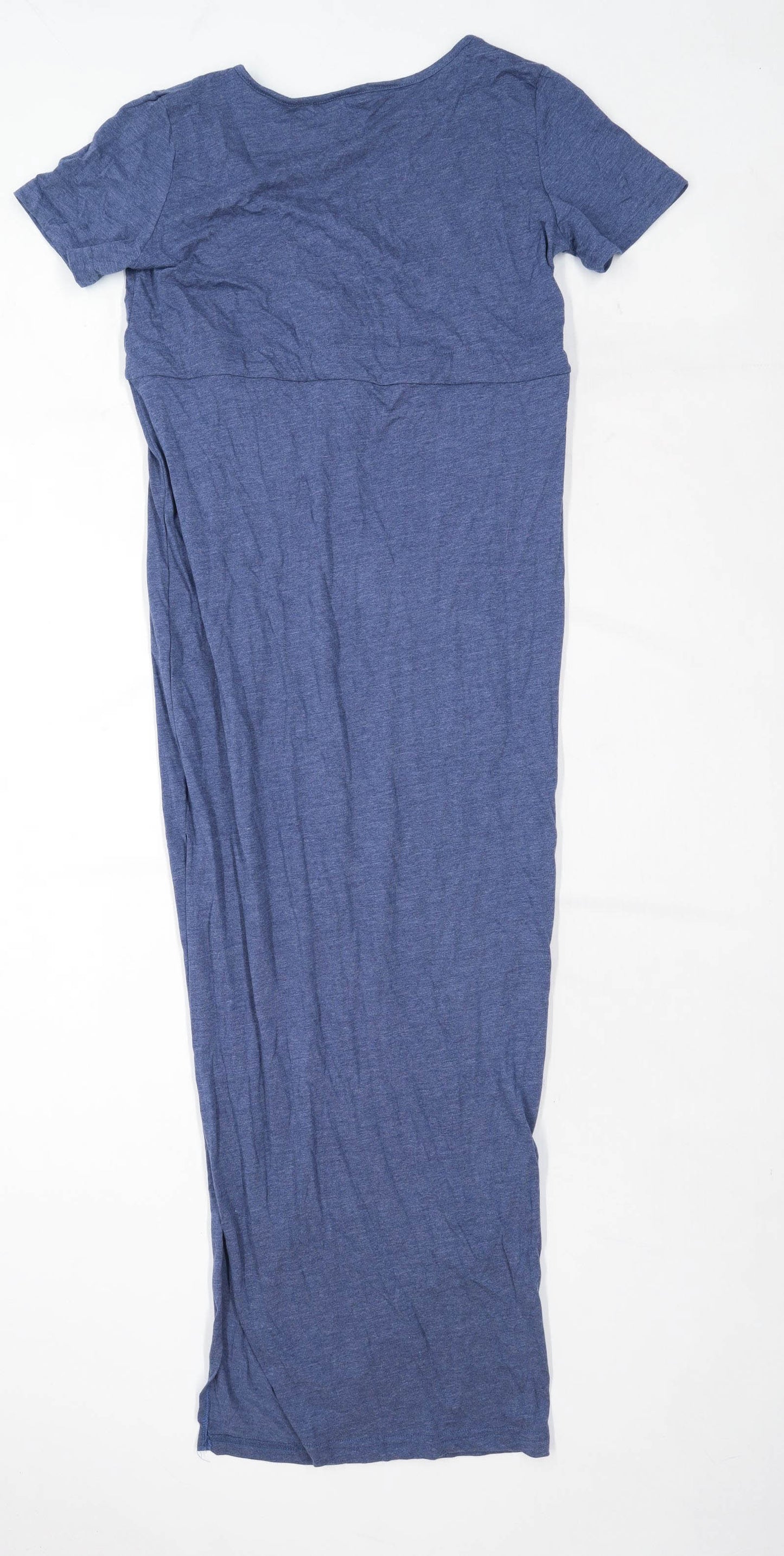 Preworn Womens Size M Cotton Blend Blue Maxi Dress (Regular)
