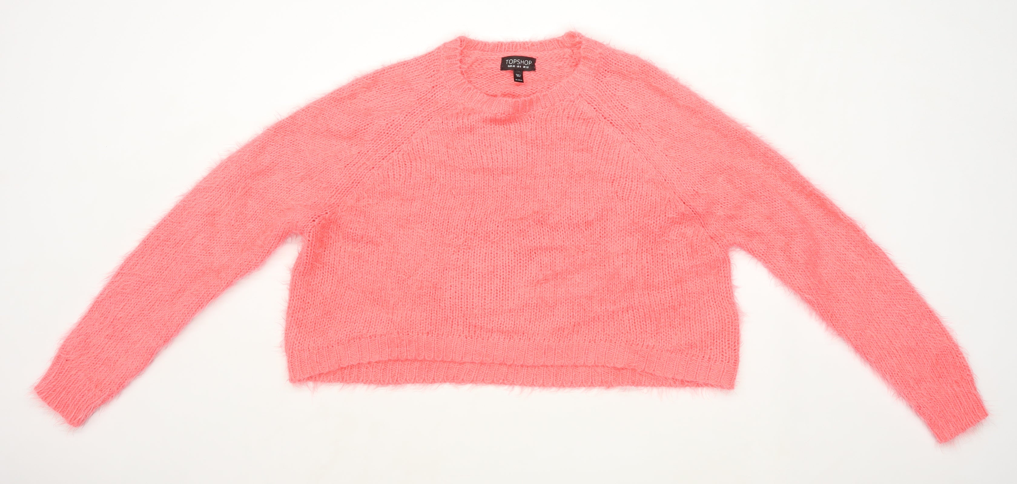 Pink fluffy hotsell jumper topshop