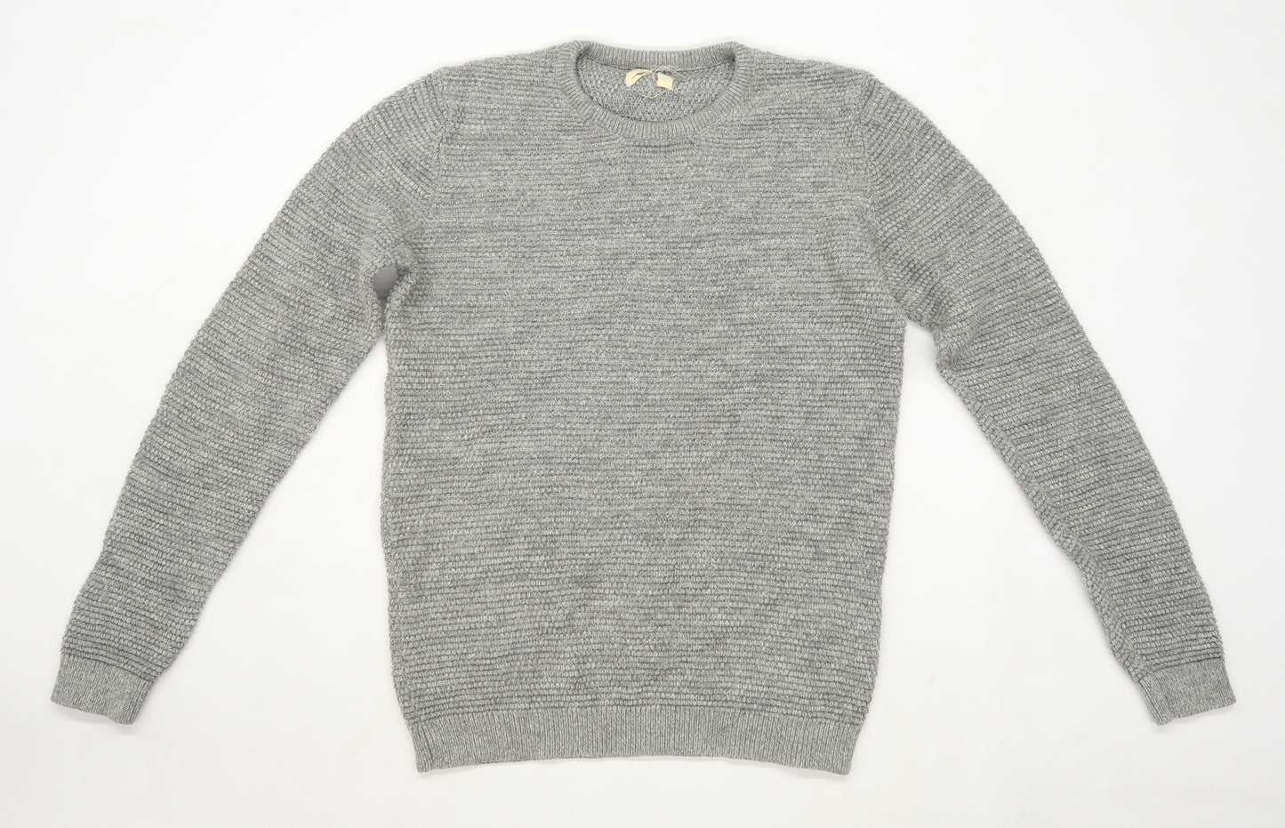 Selected Homme Mens Size M Cotton Grey Jumper