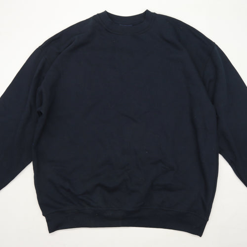 Uneek Mens Size 3XL Cotton Blend Blue Sweatshirt