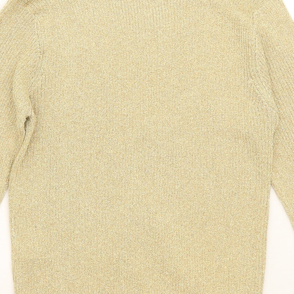 Gold jumper clearance topshop