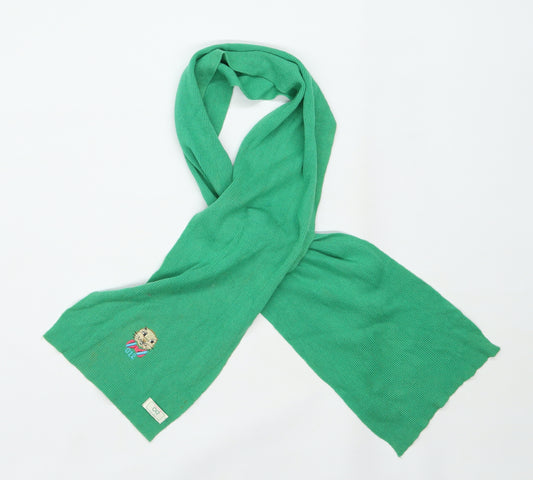 Benetton Boys Green  Knit Rectangle Scarf Scarf Size Regular