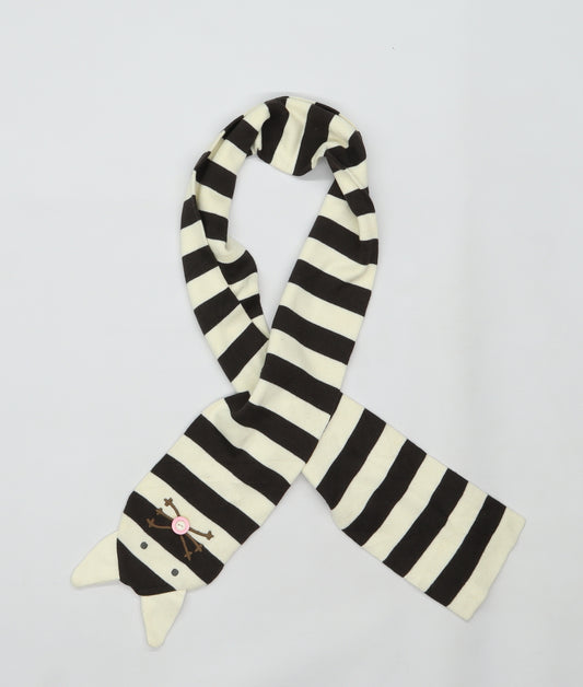 Joules Girls Multicoloured Striped Knit Scarf Scarves & Wraps Size Regular  - Kitten Scarf