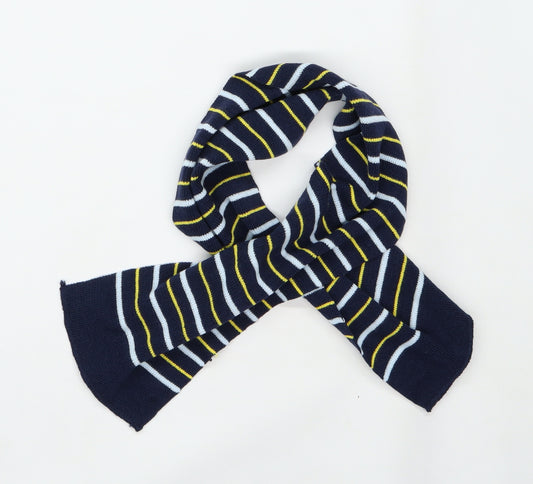 Preworn Boys Blue Striped Knit Scarf  Size Regular
