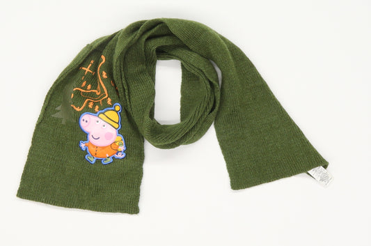 George Boys Green  Knit Scarf  One Size  - Peppa Pig - George