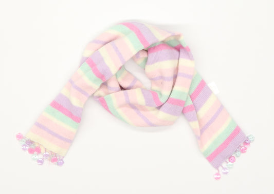 Monsoon Girls Multicoloured Striped Knit Scarf Scarves & Wraps One Size