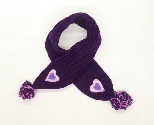 Pachamamtta Girls Purple  Knit Scarf Scarves & Wraps One Size