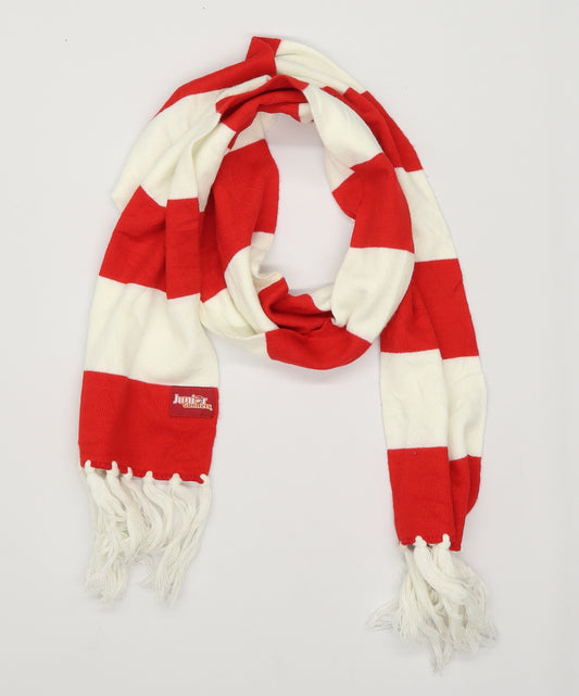 Arsenal FC Boys Red Striped Knit Scarf  One Size