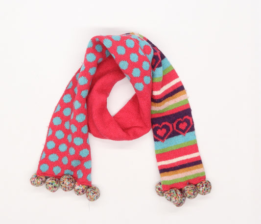 Monsoon Girls Multicoloured Geometric Knit Scarf Scarves & Wraps One Size