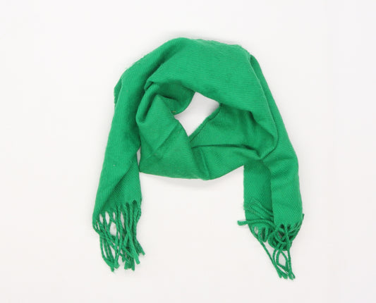 Preworn Unisex Green  Knit Scarf  One Size
