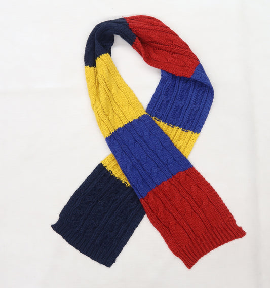 Debenhams Boys Multicoloured Striped Knit Rectangle Scarf Scarf One Size