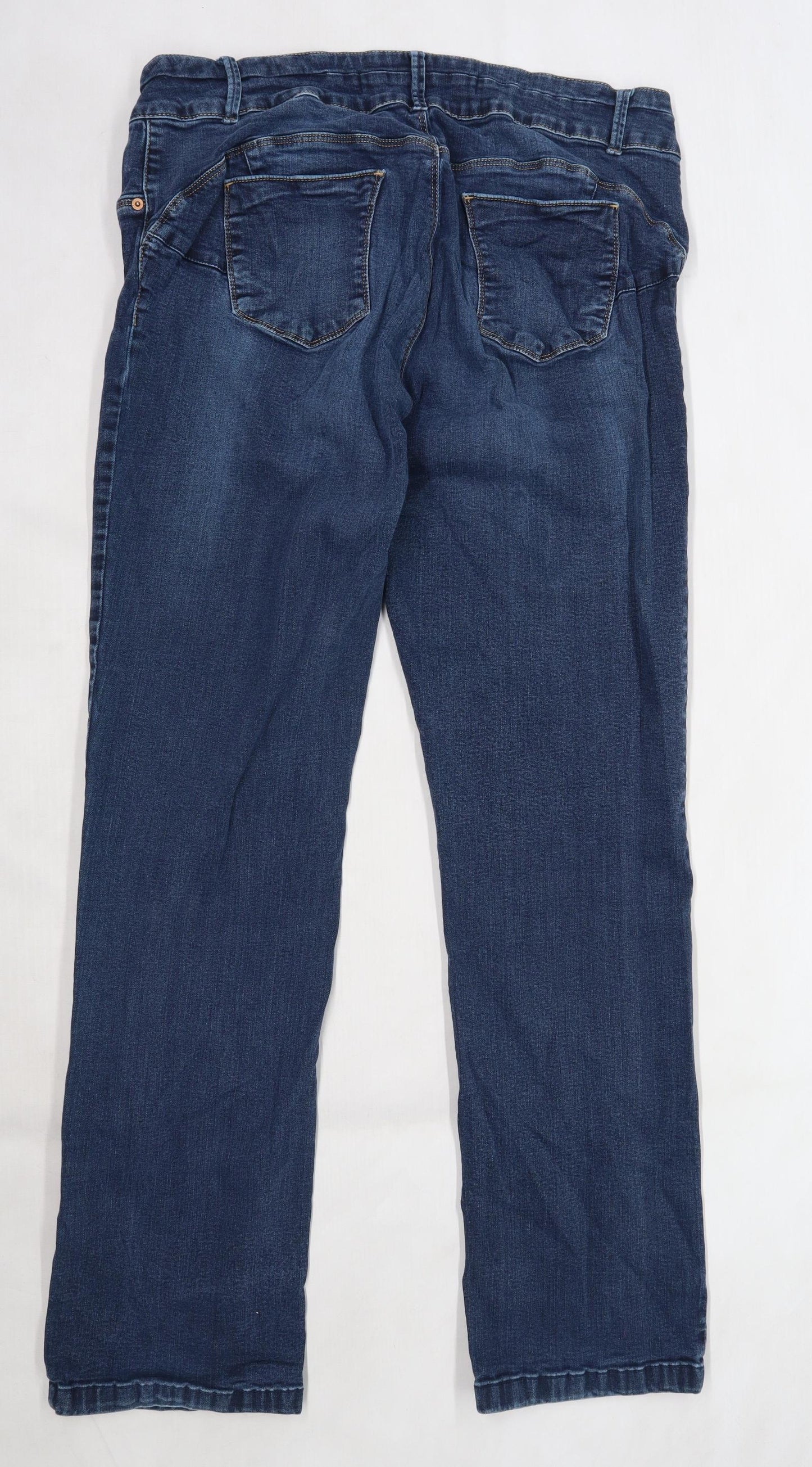 NEXT Womens Blue  Denim Straight Jeans Size 20 L31 in