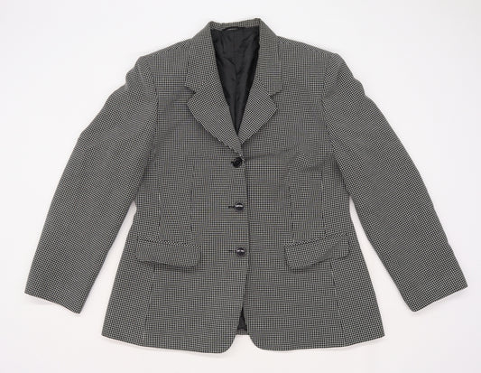 BHS Womens Grey Check  Jacket Suit Jacket Size 16