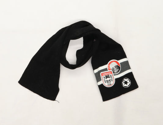 George Boys Black  Knit Rectangle Scarf Scarf One Size  - Star wars Stormtrooper