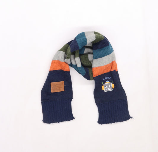 Wing House Boys Multicoloured Striped Knit Scarf  One Size