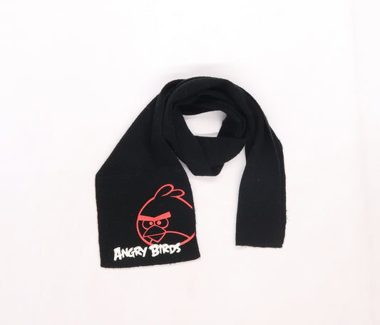 Angry Birds Boys Black  Knit Scarf  One Size