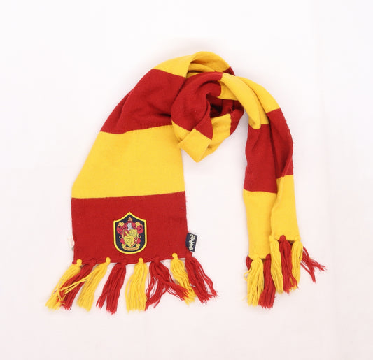 Harry Potter Unisex Multicoloured Striped Knit Scarf  One Size  - Gryffindor