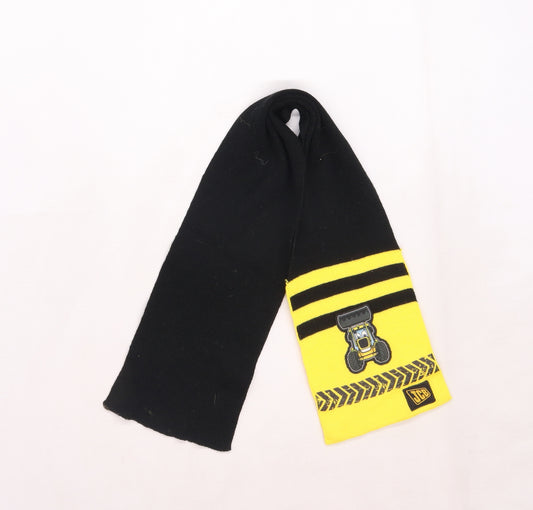 George Boys Black Striped Knit Scarf  One Size  - JCB