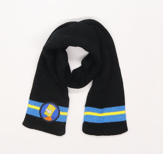 The Simpsons Boys Black  Knit Scarf  One Size