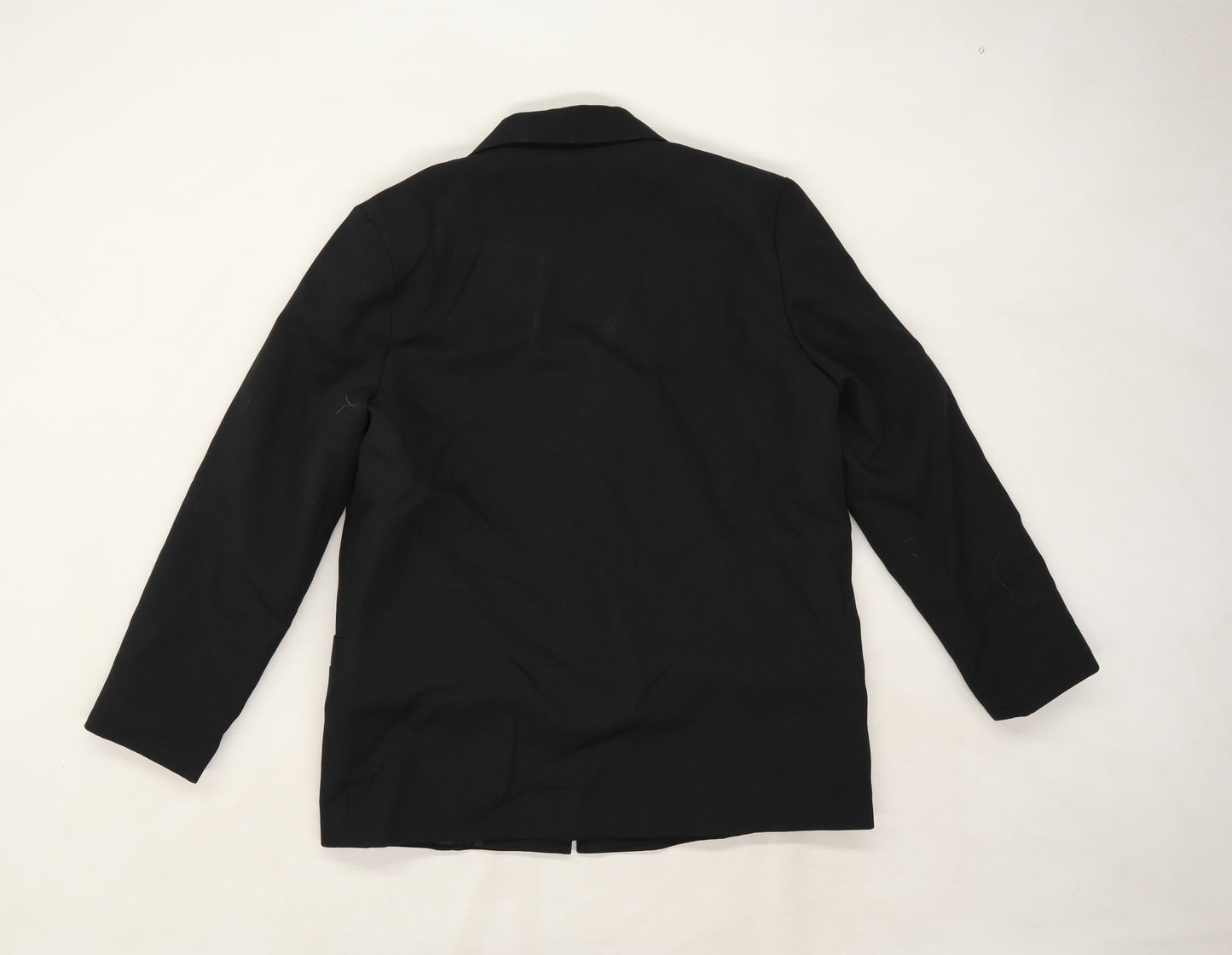 Debenhams Womens Black  Rayon Jacket Blazer Size 14