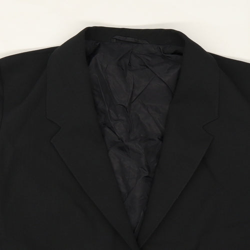 Debenhams Womens Black  Rayon Jacket Blazer Size 14