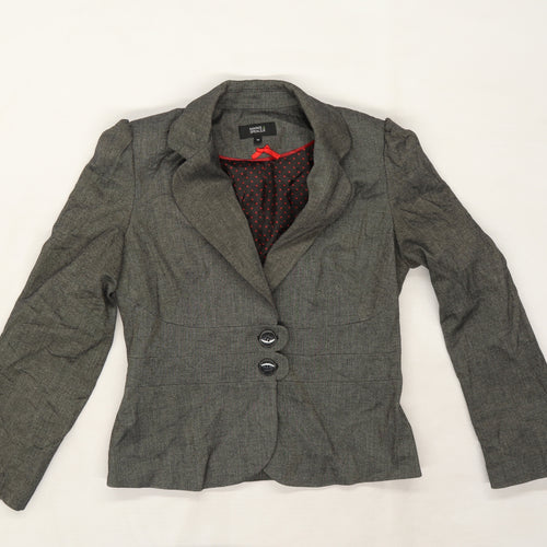 Marks and Spencer Womens Grey  Rayon Jacket Blazer Size 12