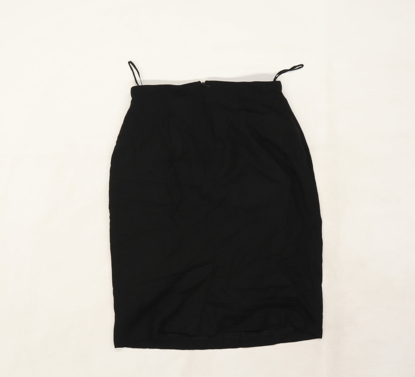 PreWorn Womens Black  Rayon Mini Skirt Size 12