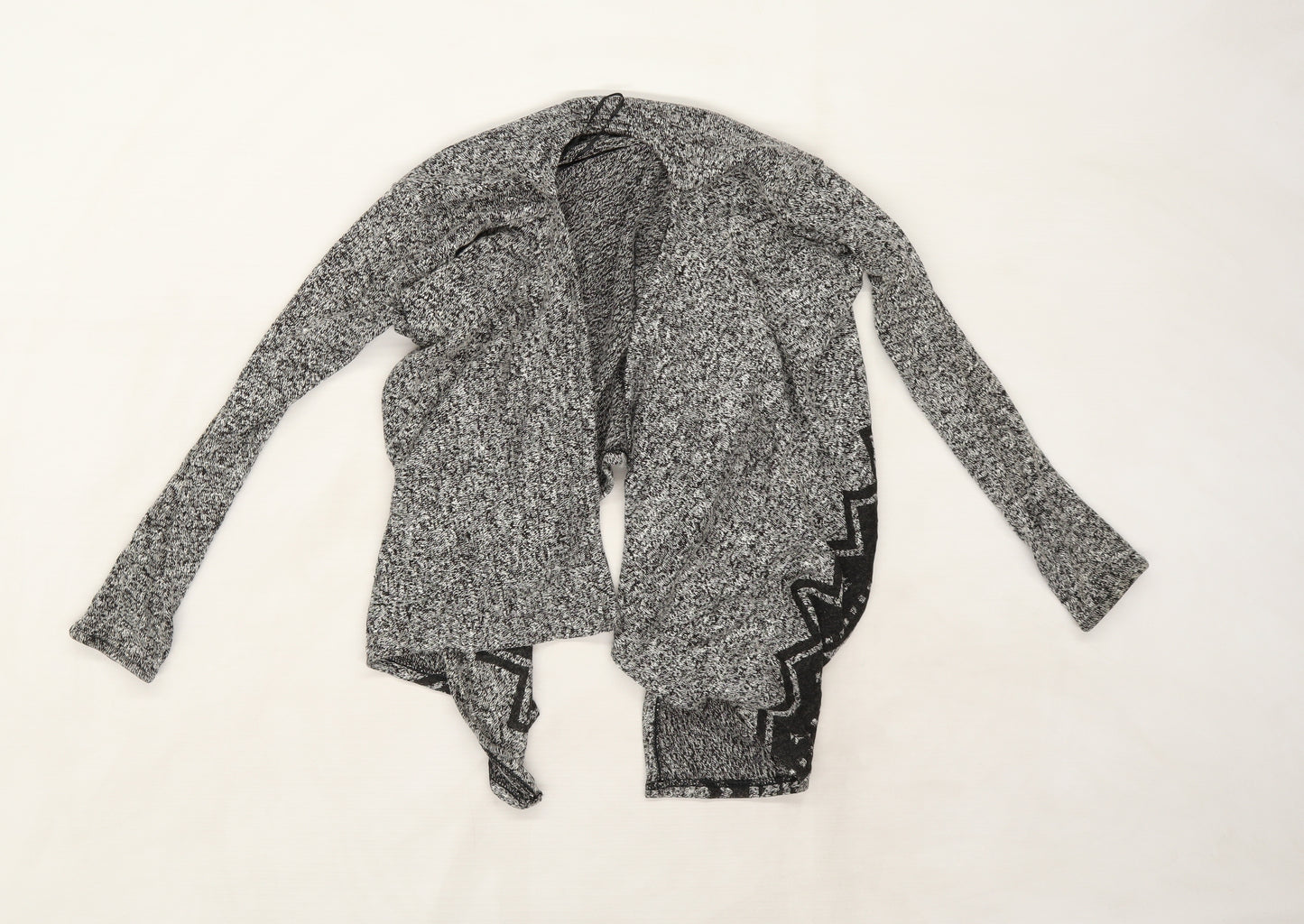 H&M Girls Grey  Knit Cardigan Jumper Size 10-11 Years