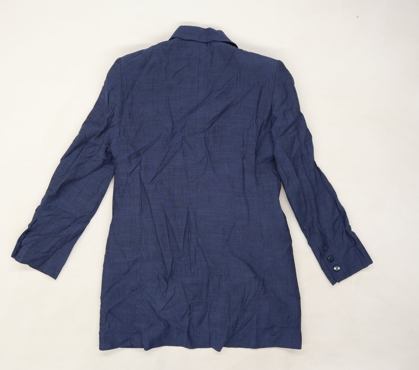 Viyella Womens Blue  Rayon Trench Coat Coat Size 12
