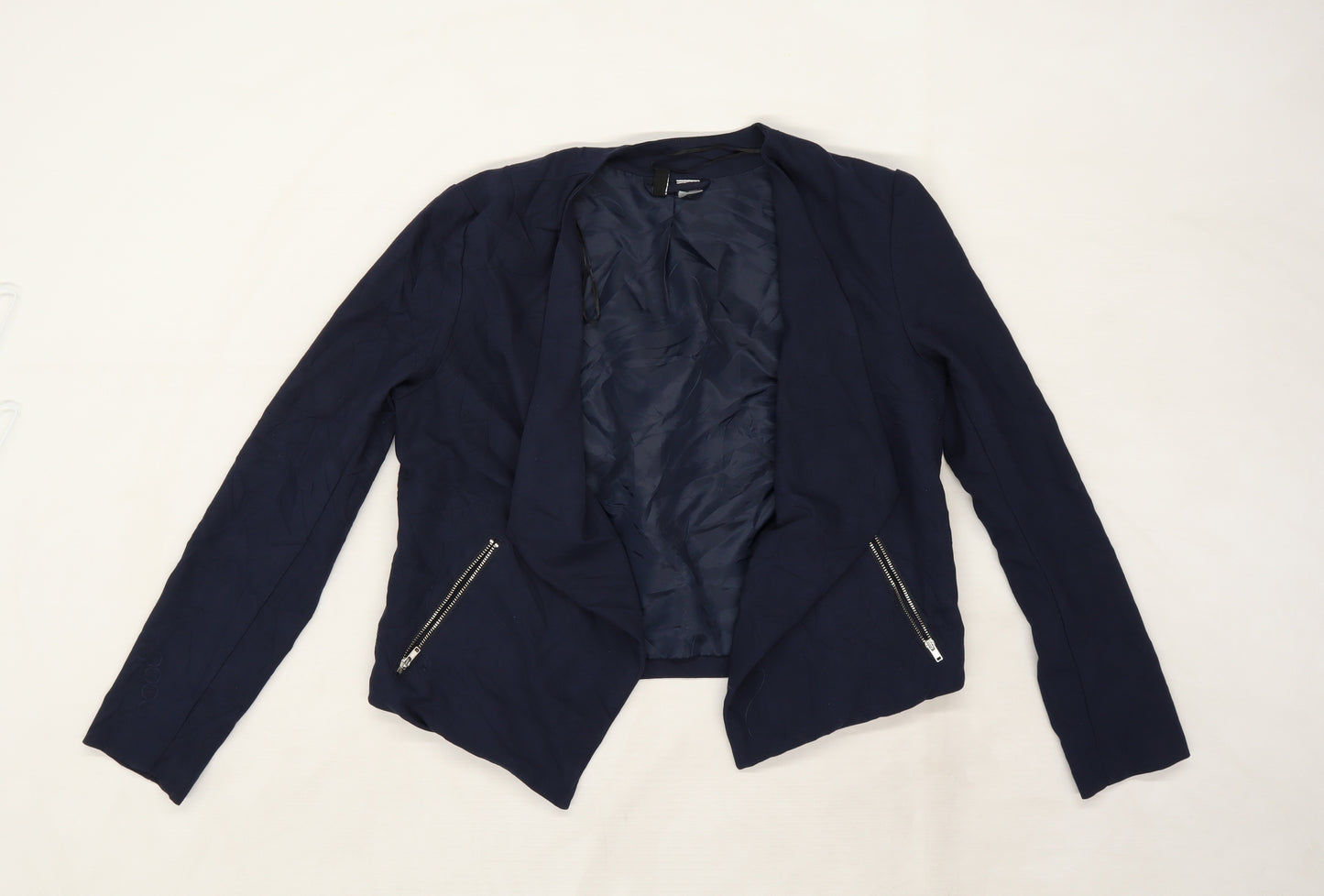 H&M Womens Blue  Rayon Jacket  Size 12
