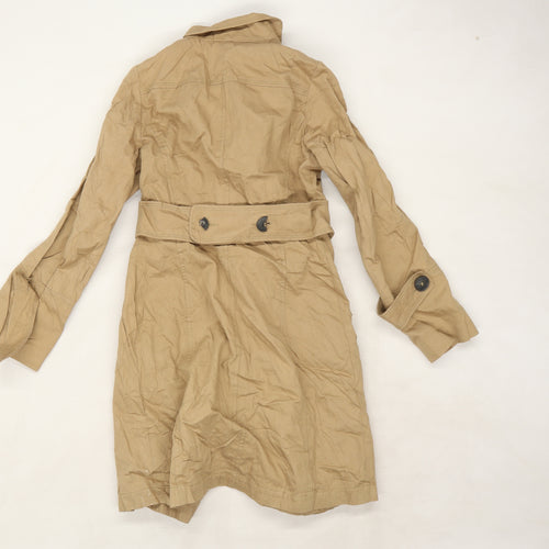 Comptoir des Cotonniers Womens Beige  Softshell Trench Coat Coat Size S