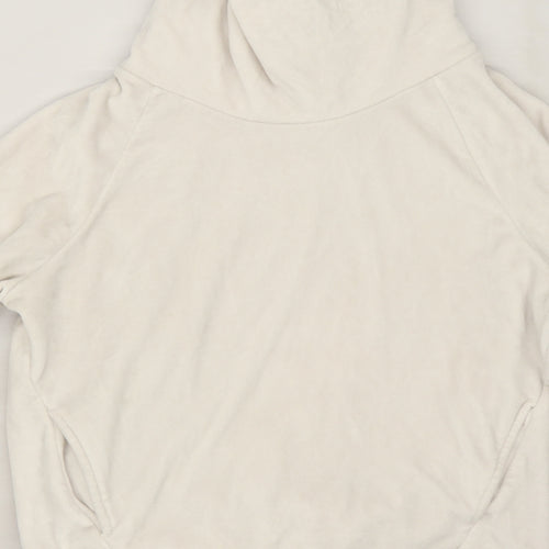 F&F Womens White  Fleece Pullover Jumper Size 8  - Lounge Wear