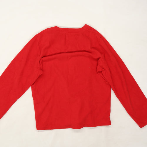 Forever Dreaming Mens Red  Fleece Pullover Jumper Size M  - Christmas sleepwear