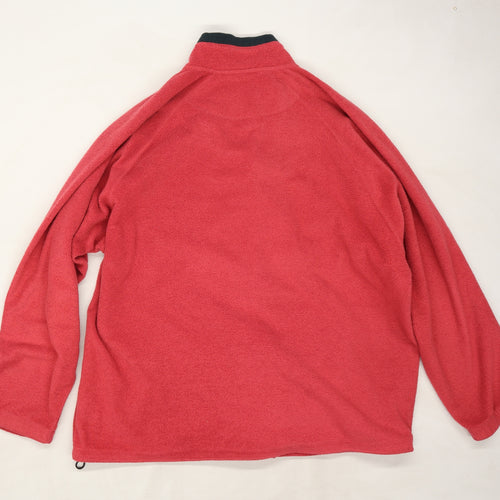 Cotton Traders Mens Red  Fleece Jacket  Size 2XL