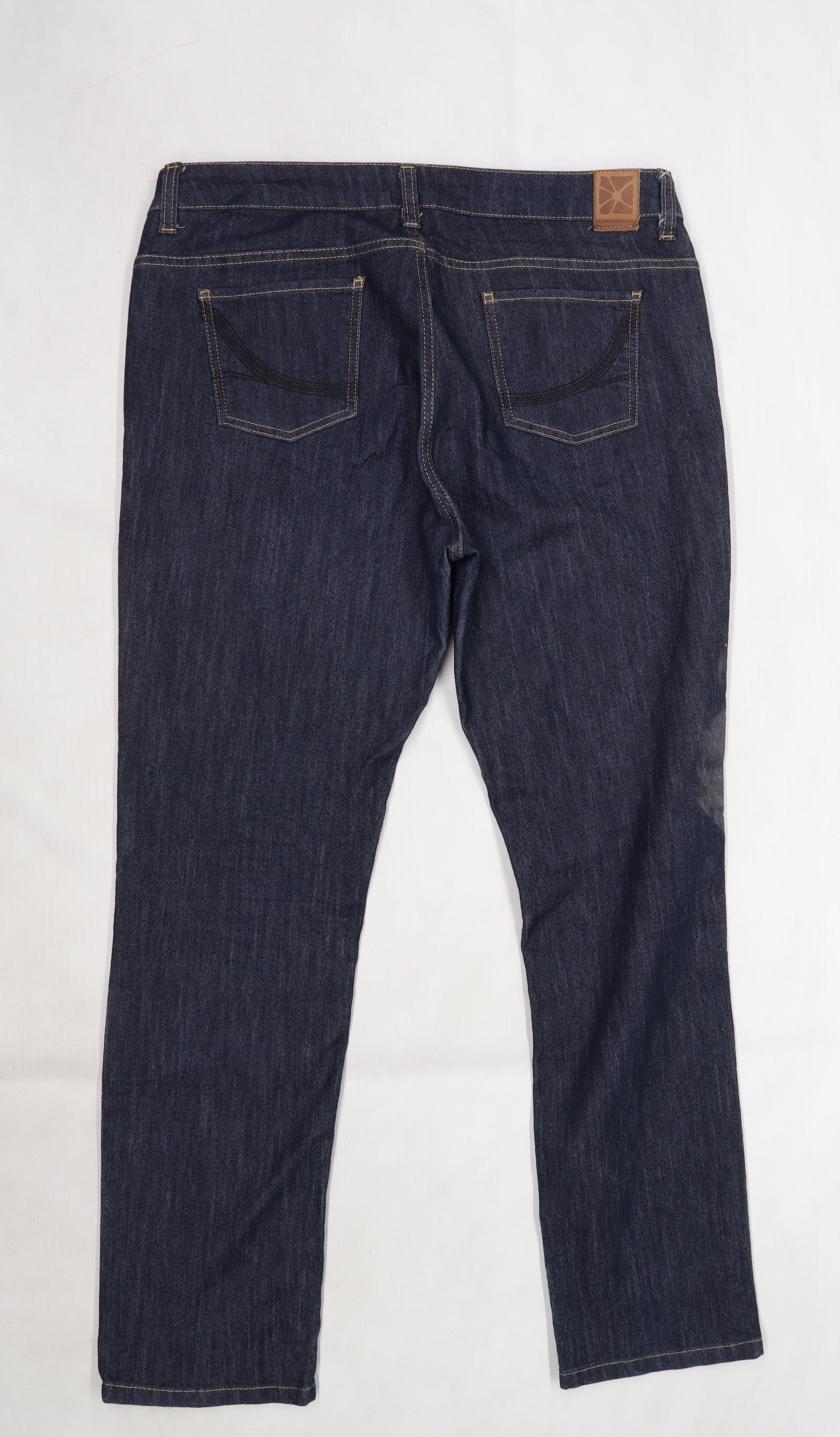 Michele Boyard Womens Blue Denim Straight Jeans Size 20 L29 in