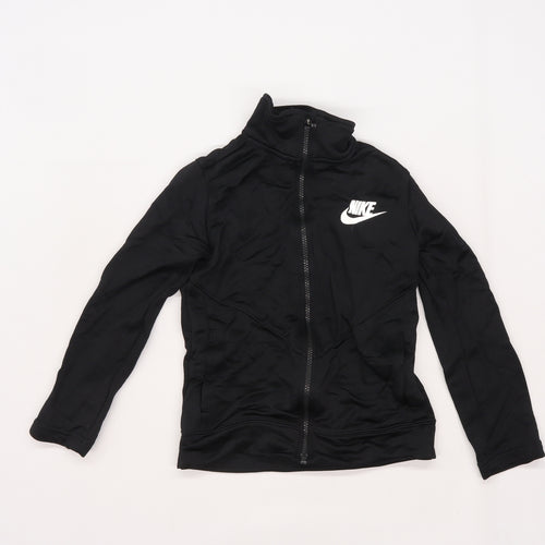 Nike Boys Black   Full Zip Sweatshirt Size 7-8 Years