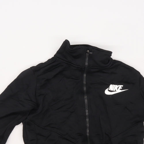 Nike Boys Black   Full Zip Sweatshirt Size 7-8 Years