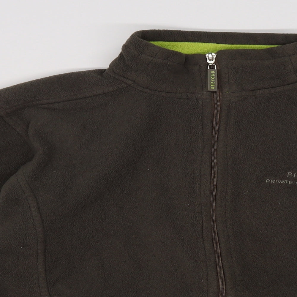 &beyond Boys Brown  Fleece Full Zip Sweatshirt Size 11-12 Years  - Phinda game reserve