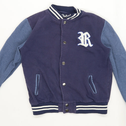 Rebel Boys Blue    Jacket Size 11-12 Years  - Baseball