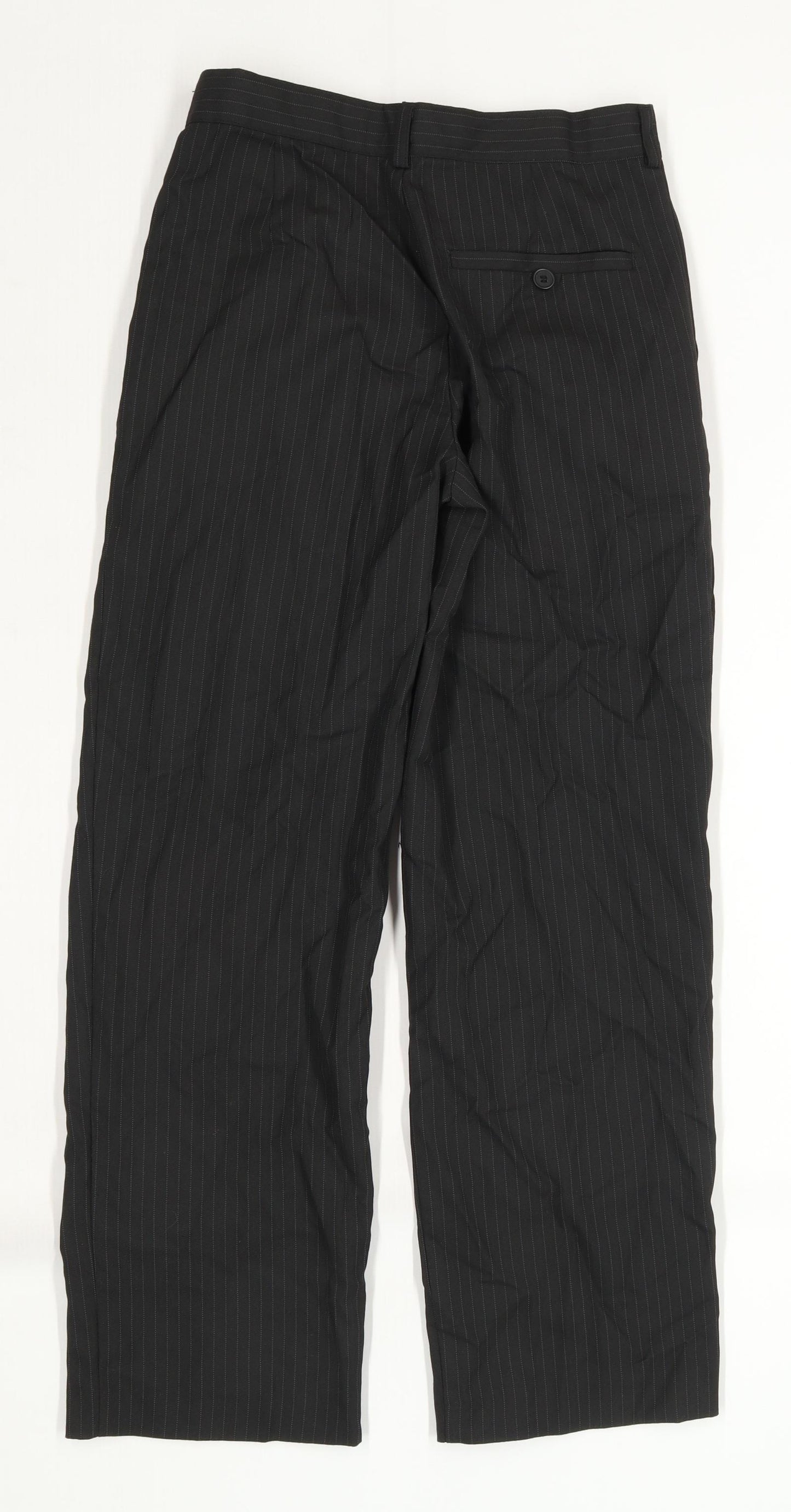 Flipkdab Boys Black Striped   Trousers Size 11 Years